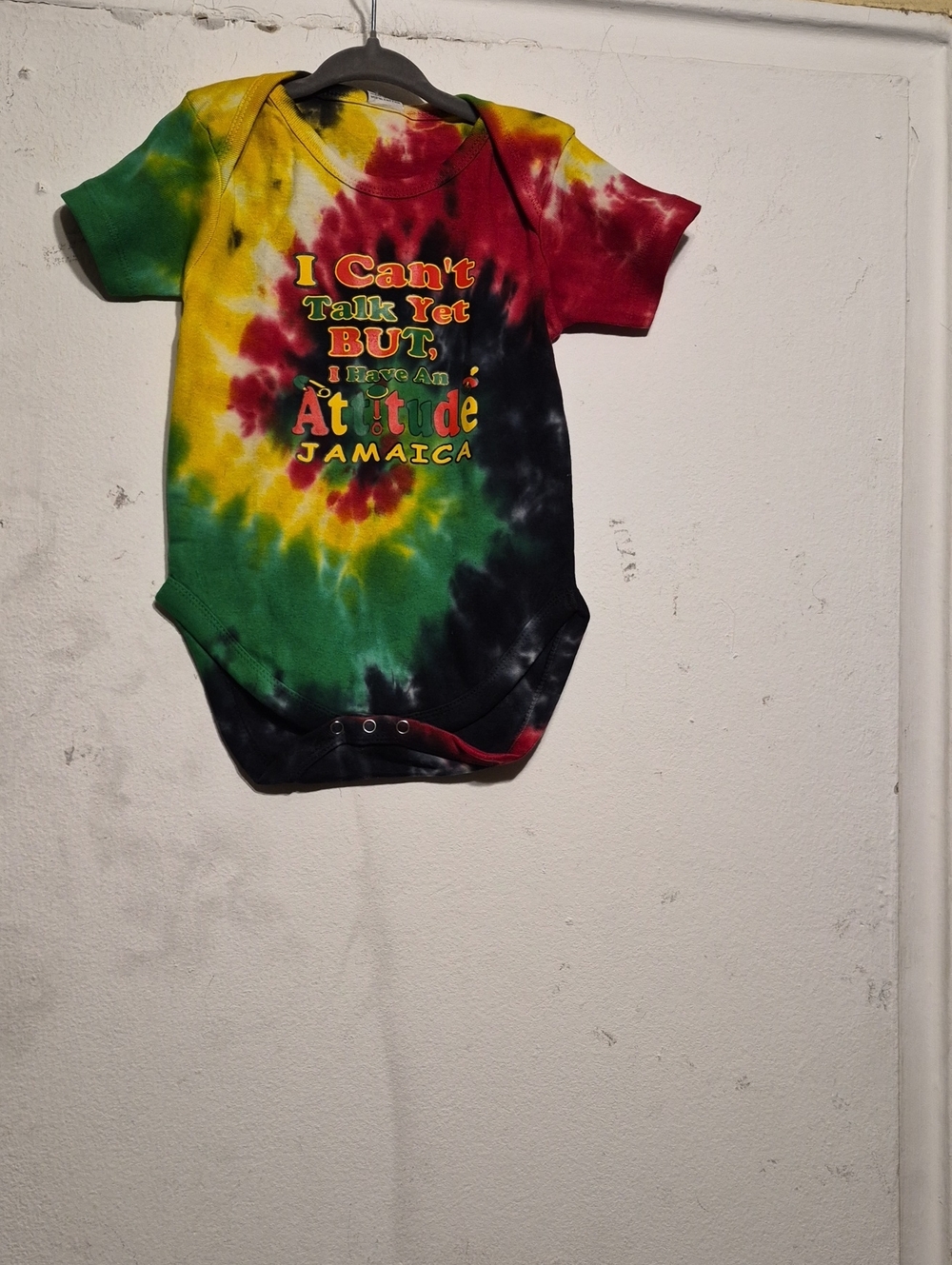 TBL Kids Tie-Dye Jamaica Attitude Baby One-Piece - Multicolor